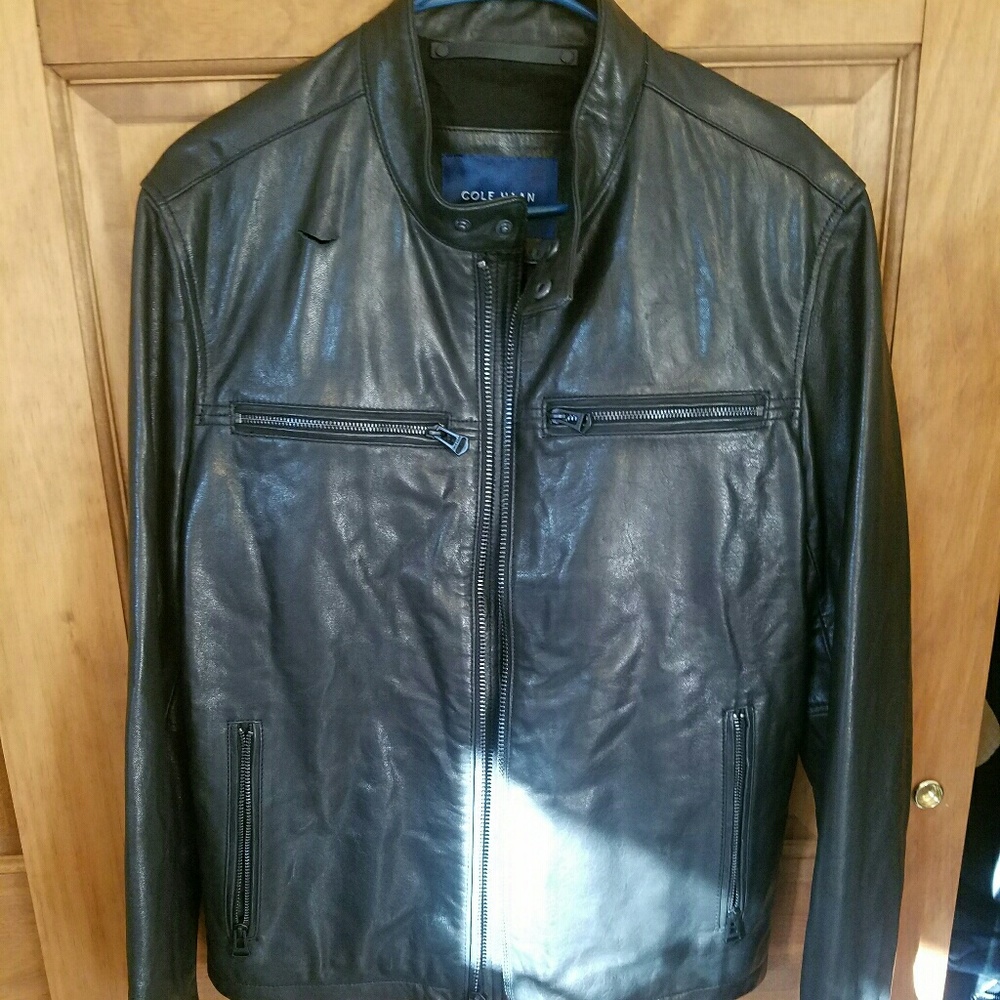 COLE HAAN LEATHER JACKET